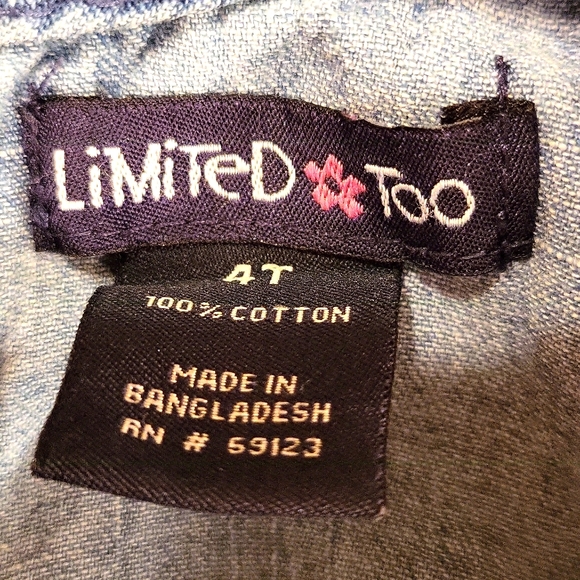 Denim dress with colorful shoulder design - Picture 3 of 5